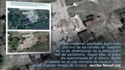 Falso: Las imágenes satelitales “confirman” las consecuencias del ataque al aeródromo de Starokostiantyniv