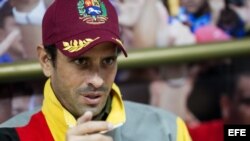 El líder opositor venezolano, Henrique Capriles