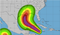 Mapa de Delta. NHC.noaa.gov