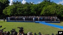 Participantes en la Cumbre G77+China en La Habana