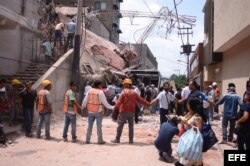 Edificio derruido en Cuernavaca, capital del estado de Morelos.