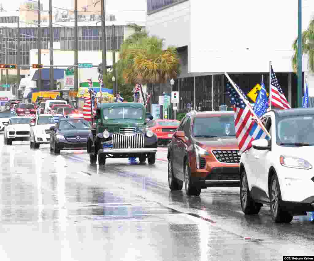 Caravana por la Libertad y la Democracia en Miami.