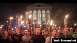 Manifestación de supremacistas blancos en Charlotteville, Va.