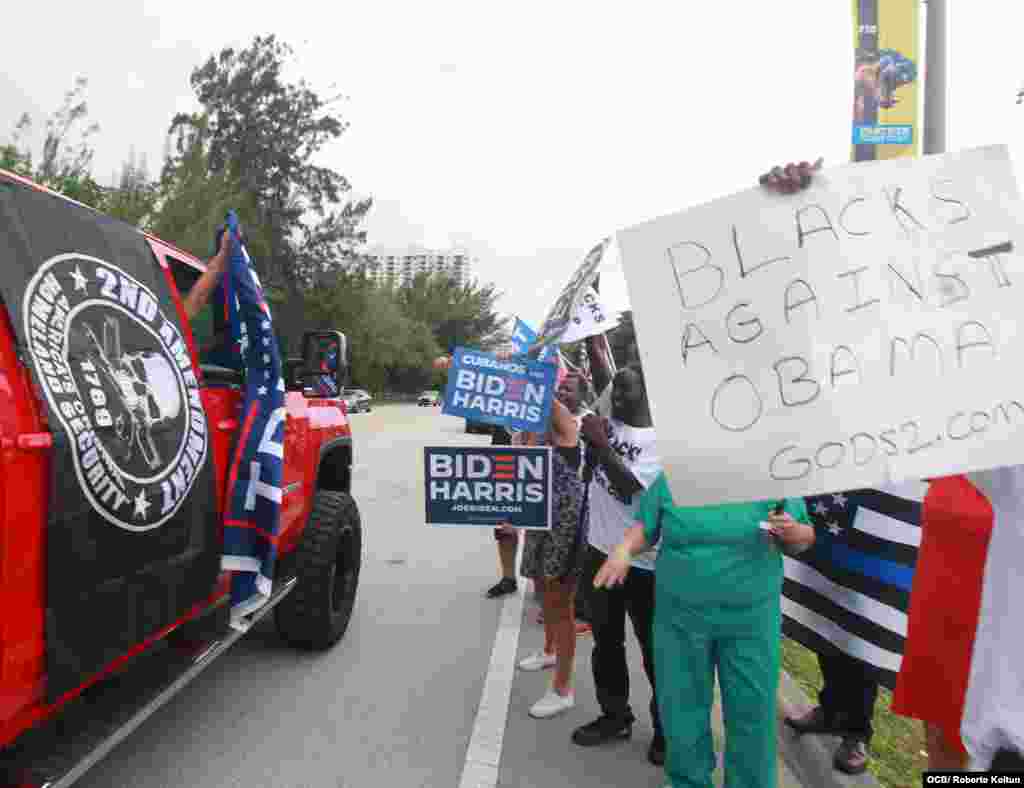 Visita del Ex Presidente Barak Obama a la FIU North Campus apoyo al candidato Joe Biden.