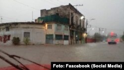 Fuertes lluvias en La Habana desde la madrugada